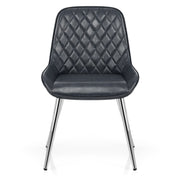 Lincoln Chrome Chair Antique Slate