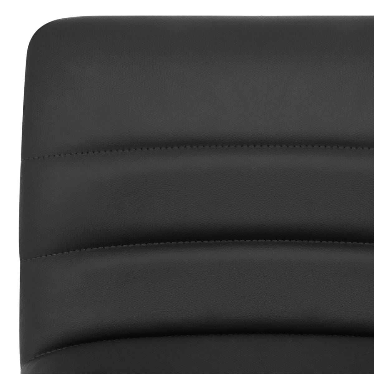 Linear Brushed Steel Bar Stool Black
