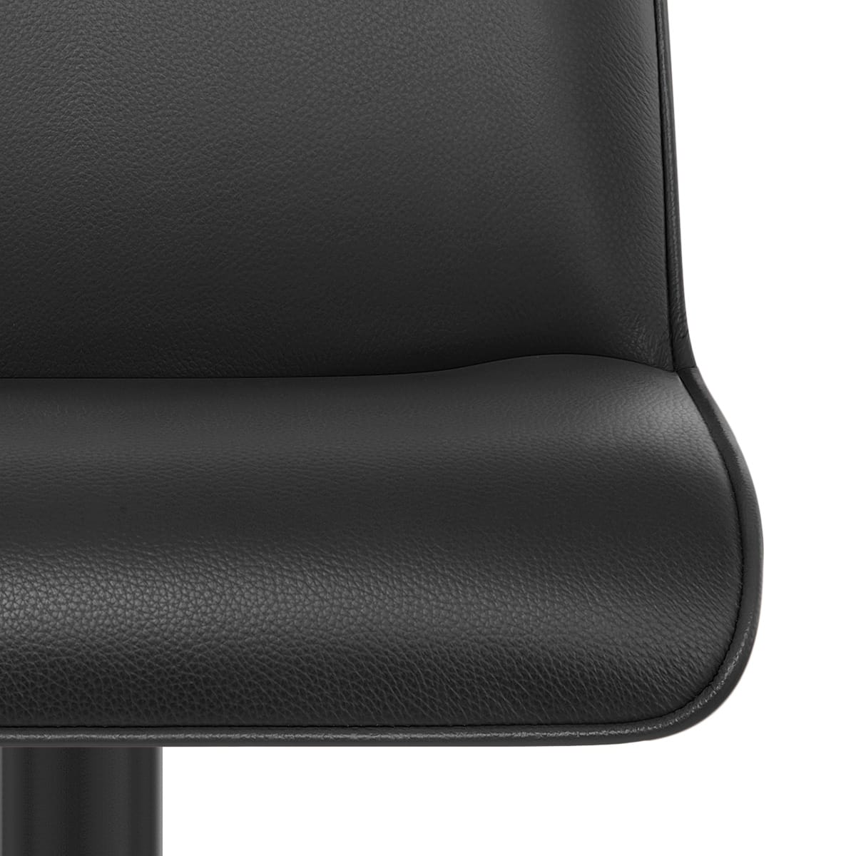Lola Real Leather Bar Stool Black