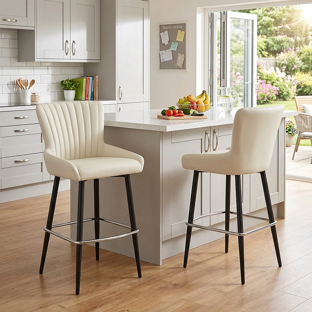 Tabouret de bar - Lucia Crème 