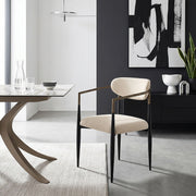 Lumix Dining Chair Cream Fabric