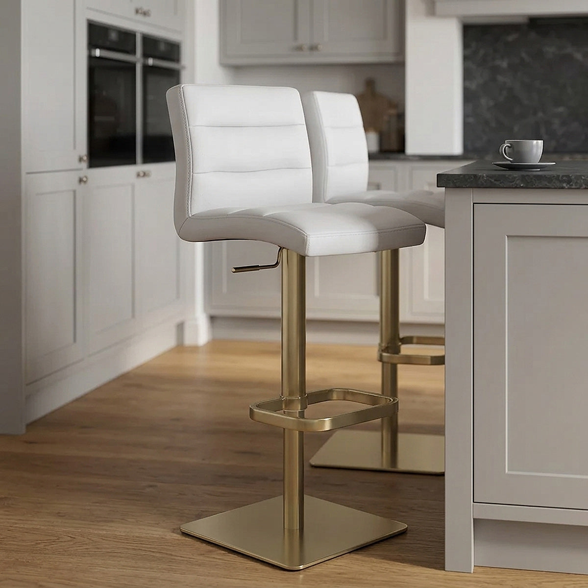 Lush Gold Stool Grey