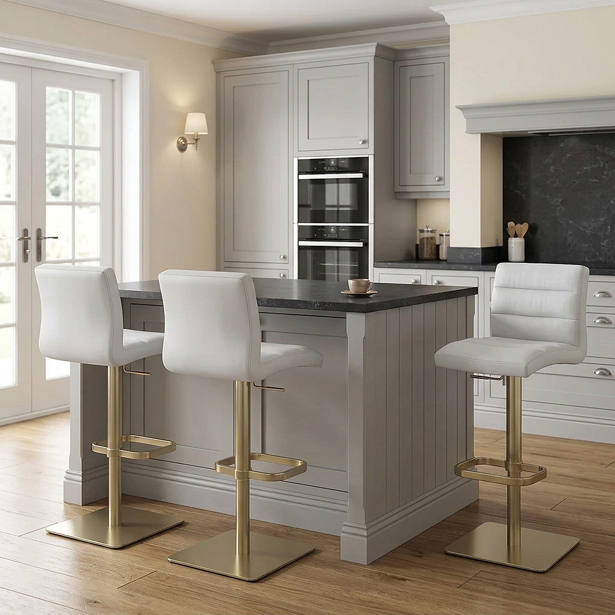 Lush Gold Stool Grey