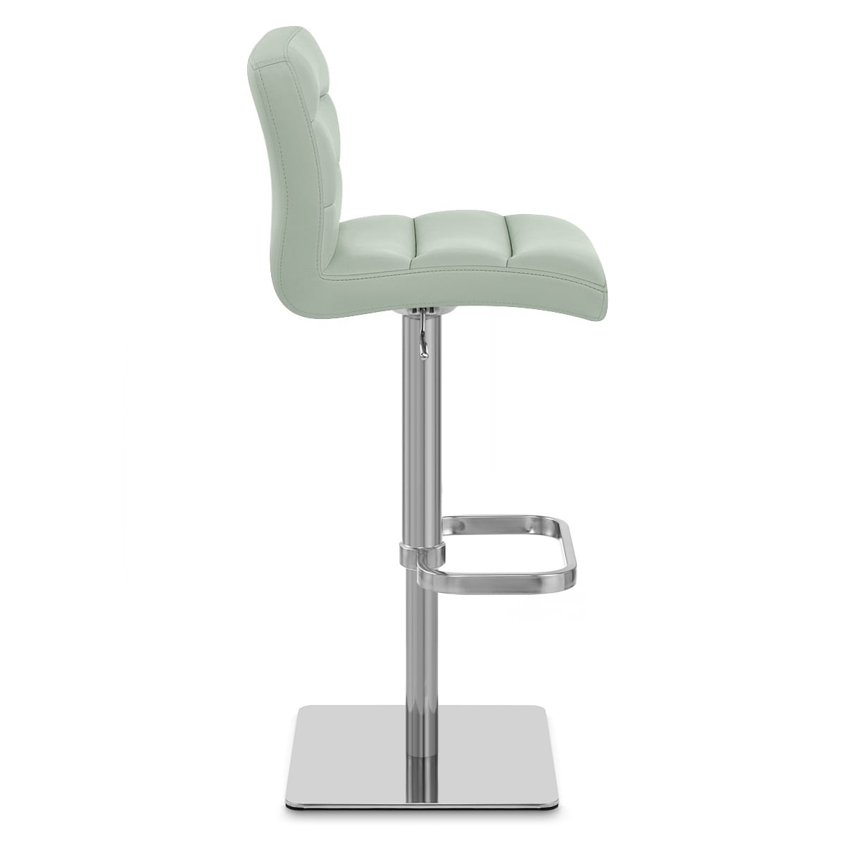 Chaise de Bar Cuir Chrome Brossé - Lush Vert 