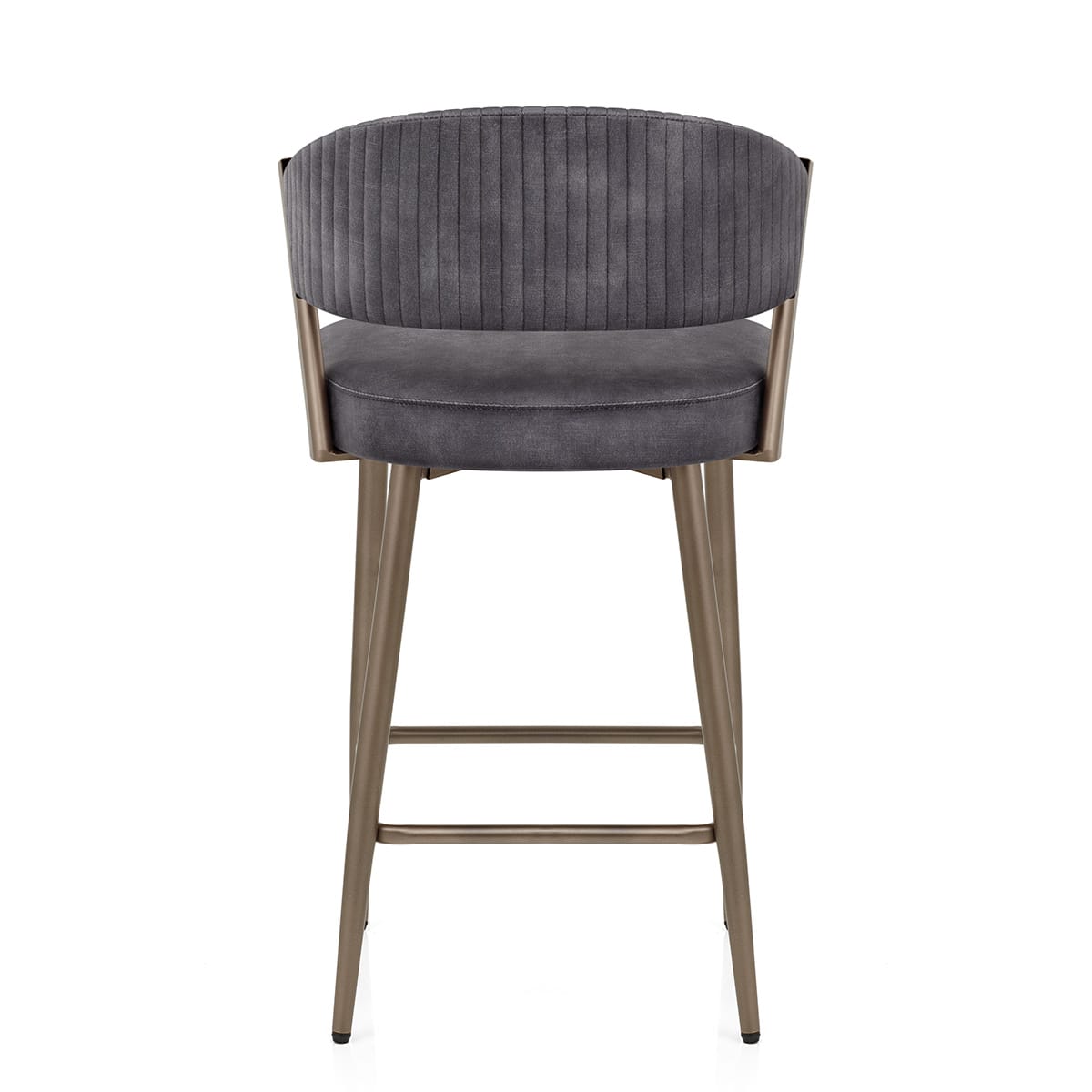 Lusso Bar Stool Charcoal Velvet