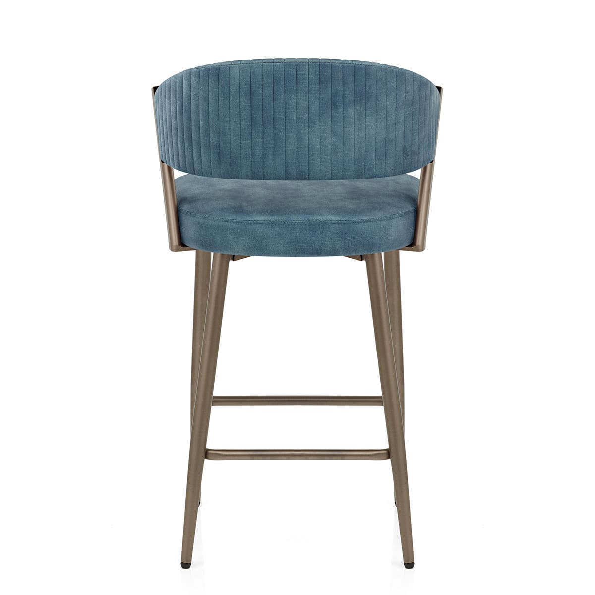 Lusso Bar Stool Blue Velvet