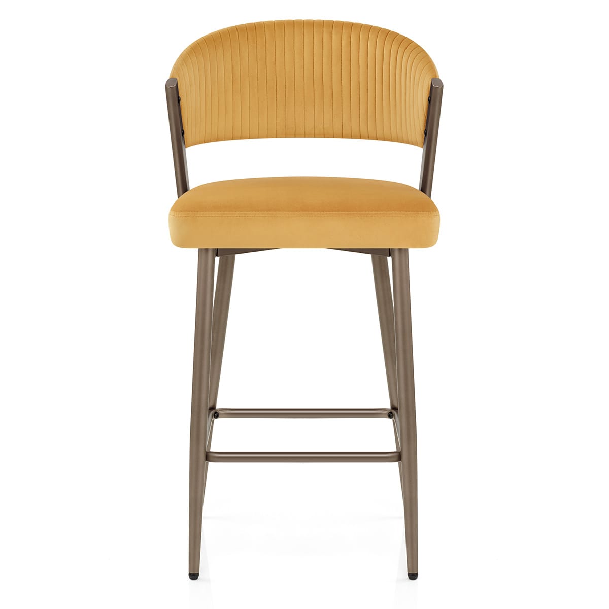 Lusso Bar Stool Gold Velvet