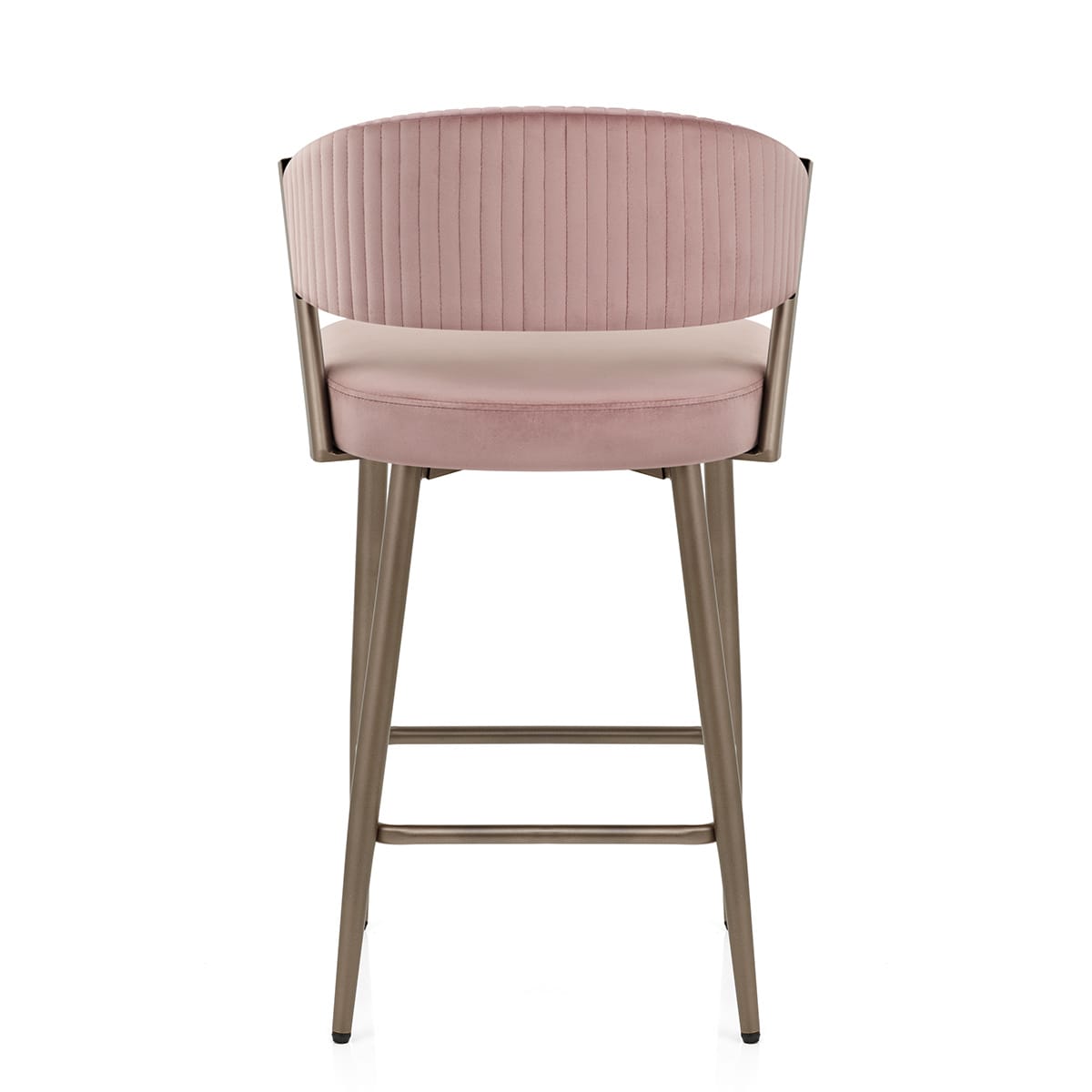 Lusso Bar Stool Pink Velvet