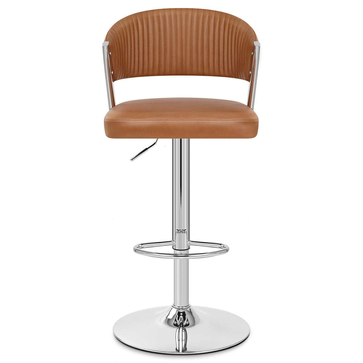 Tabouret Cuir Véritable  - Lusso Marron 