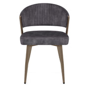 Lusso Dining Chair Charcoal Velvet