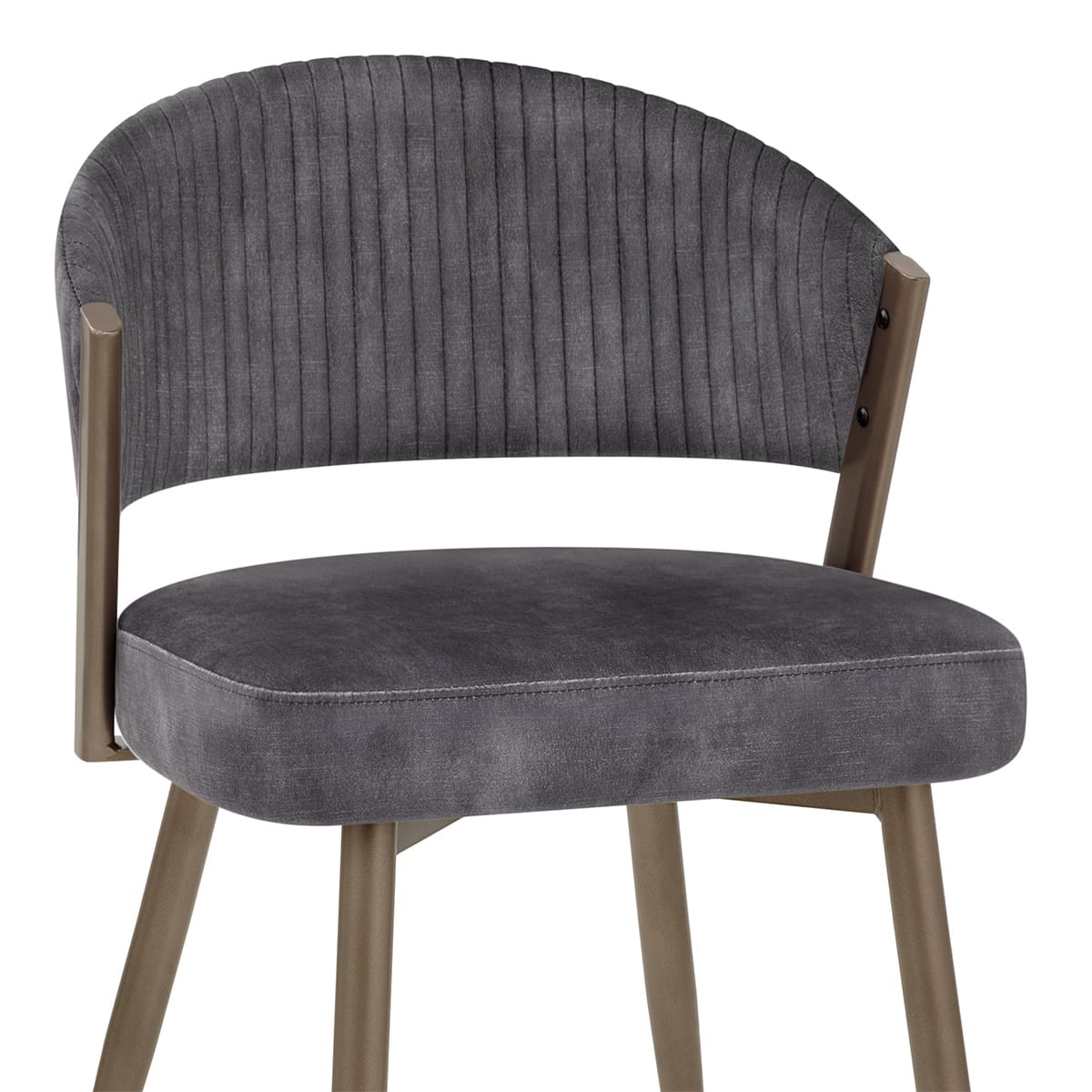 Lusso Dining Chair Charcoal Velvet