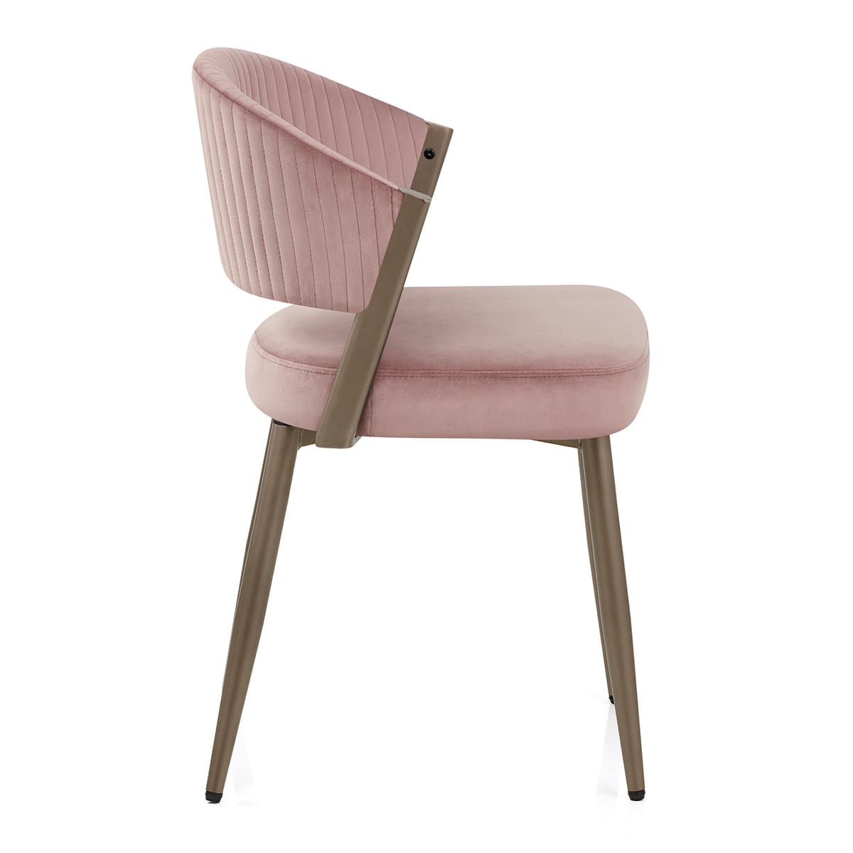 Lusso Dining Chair Pink Velvet