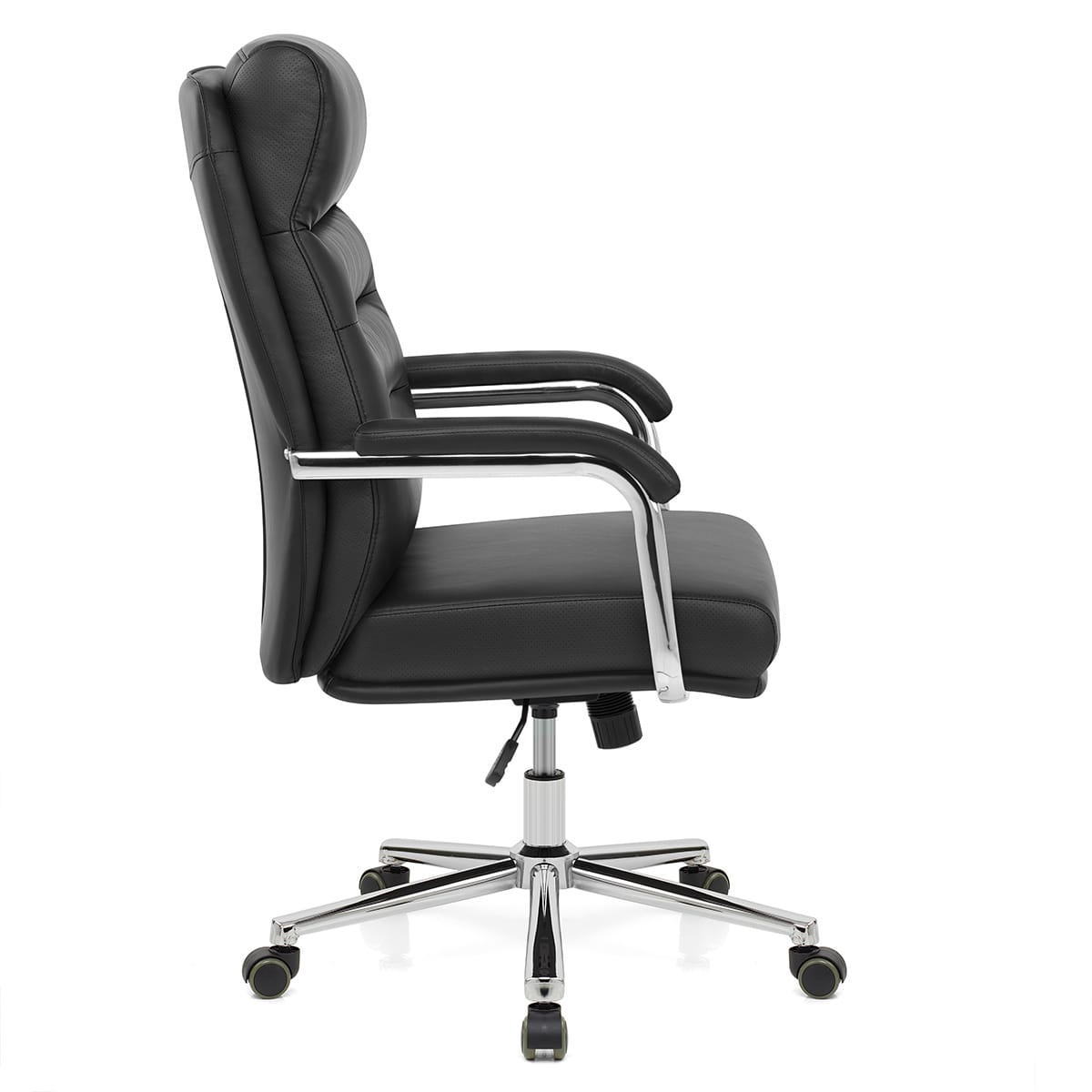 Chaise de Bureau Faux Cuir - Lyon Noir 