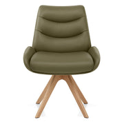Madrid Real Leather Dining Chair Green