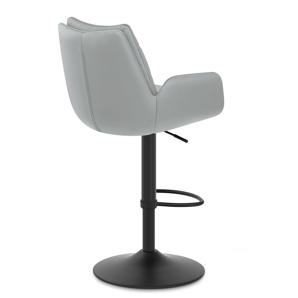 Tabouret Cuir Véritable - Madrid Gris