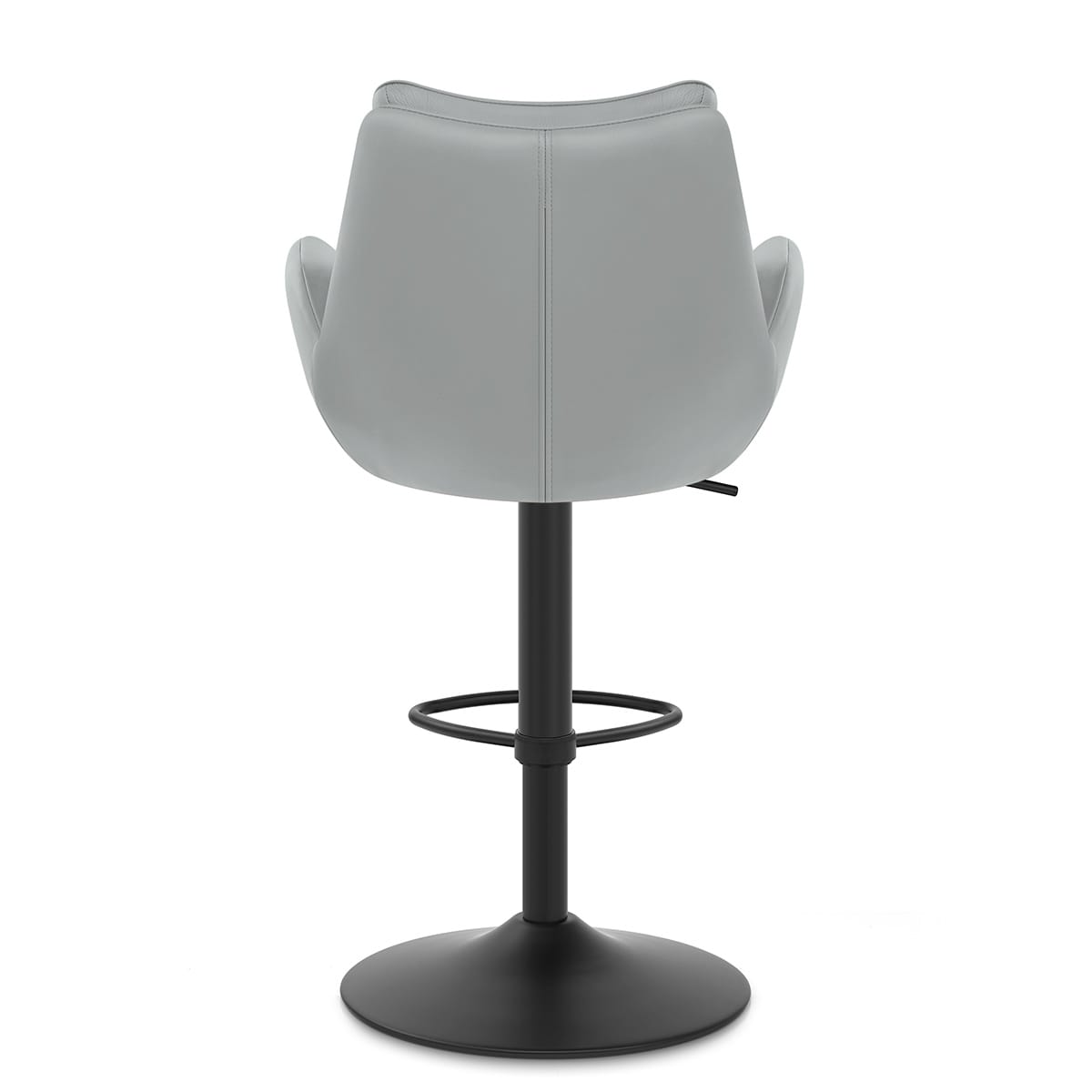 Tabouret Cuir Véritable - Madrid Gris