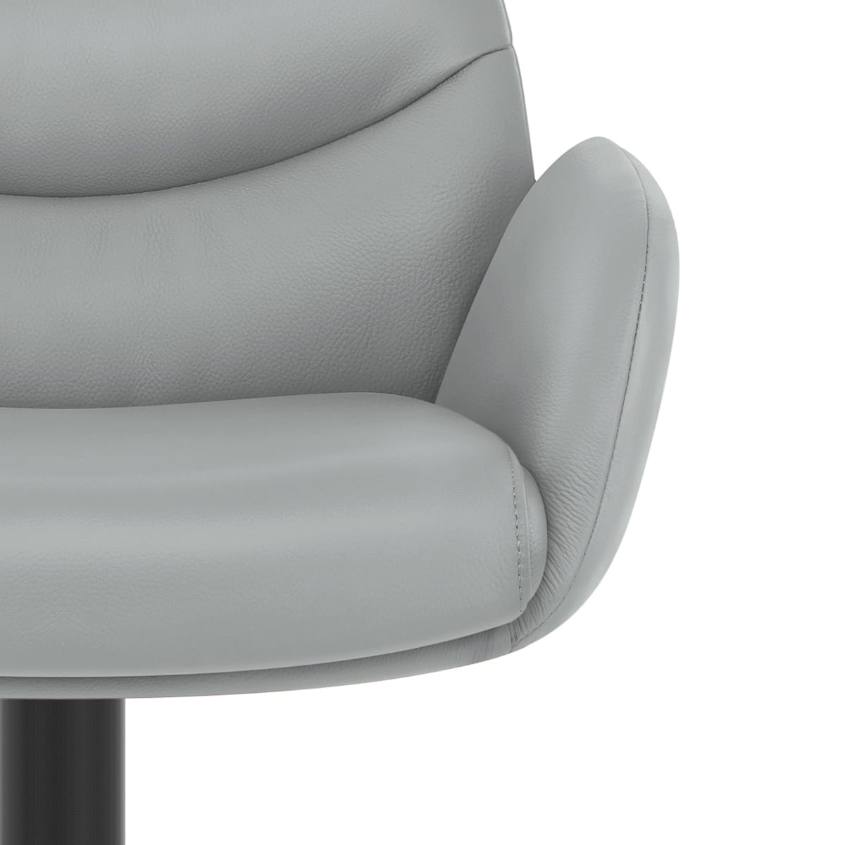 Tabouret Cuir Véritable - Madrid Gris