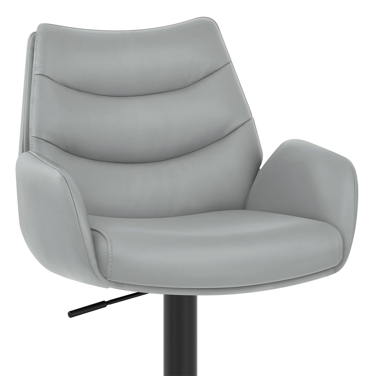 Tabouret Cuir Véritable - Madrid Gris