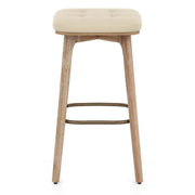 Malmo Oak & Copper Stool Cream