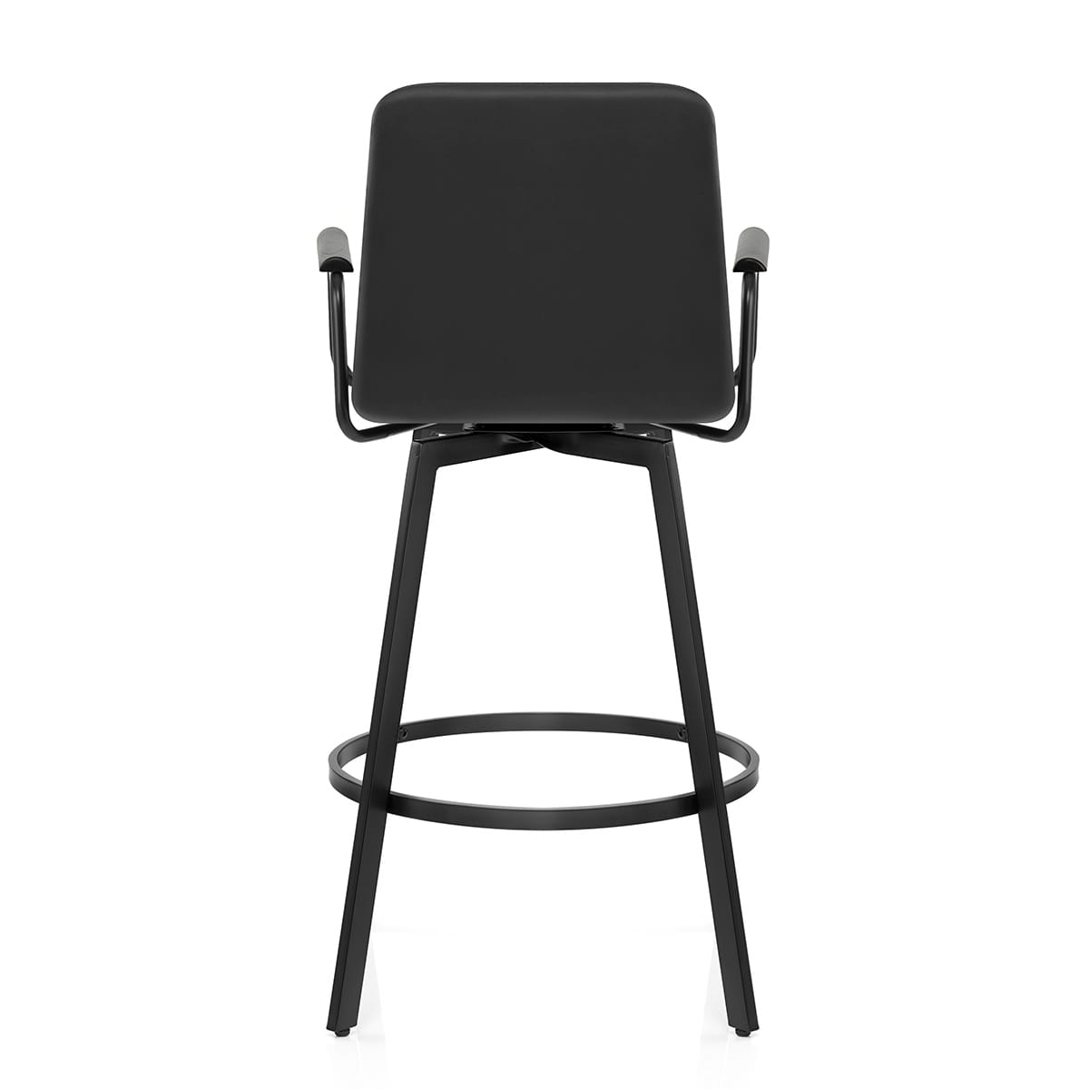 Tabouret Faux Cuir Noir - Marco Noir