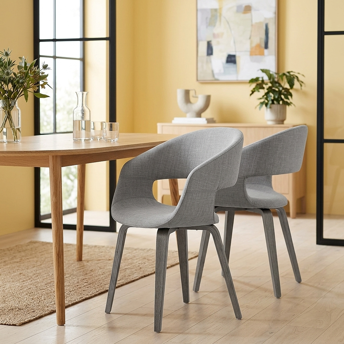 Chaise Tissu - Marcus Gris Clair
