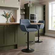 Tabouret Tissu - Matteo Bleu 