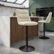 Tabouret de Bar Velours - Mechu Crème 