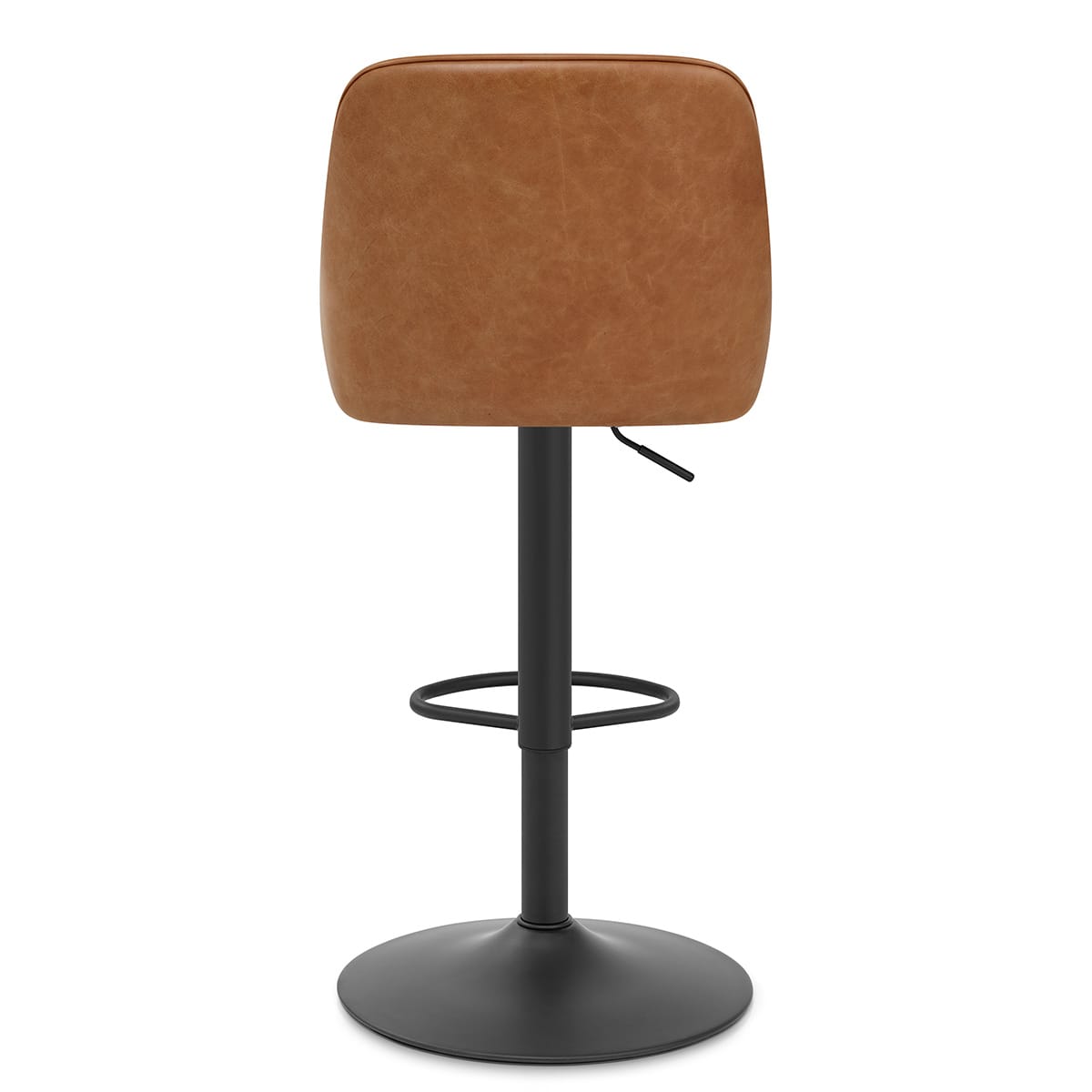 Melbourne Real Leather Stool Antique Brown