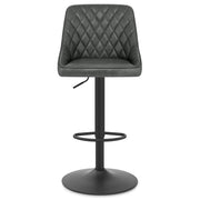 Melbourne Real Leather Stool Antique Slate