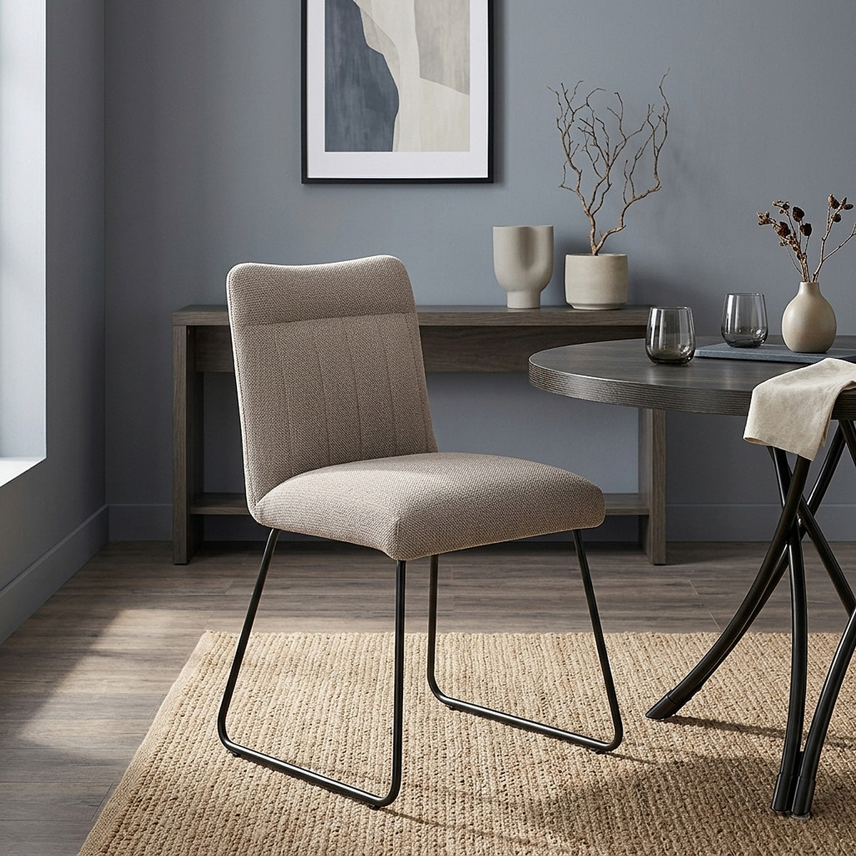 Chaise Tissu - Milo Taupe 