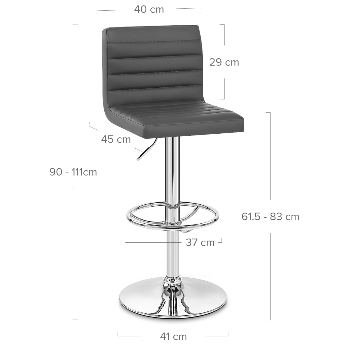 Mint Bar Stool Grey