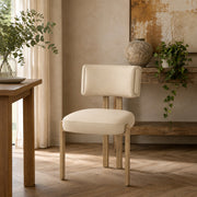 Chaise Métal Faux Cuir - Mira Crème