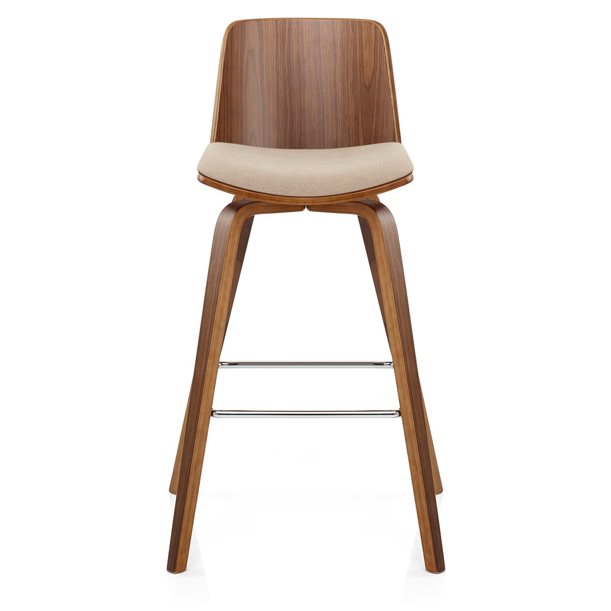 Tabouret de Bar Bois Tissu - Mirage Crème 