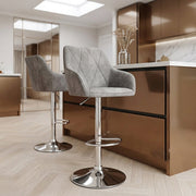 Tabouret de Bar Faux Cuir Antique - Modena Gris 