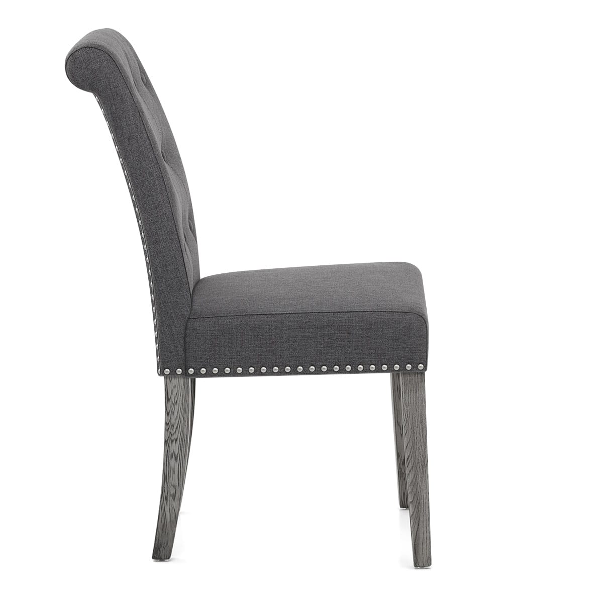 Chaise Tissu Bois - Moreton Gris 