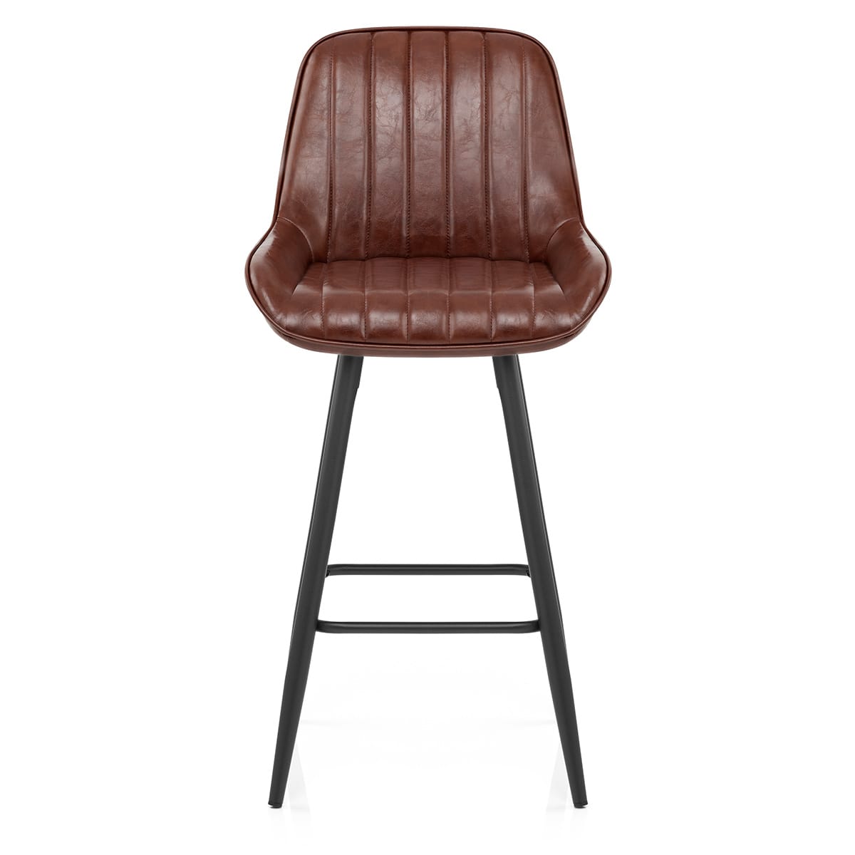 Tabouret Faux Cuir - Mustang Marron 