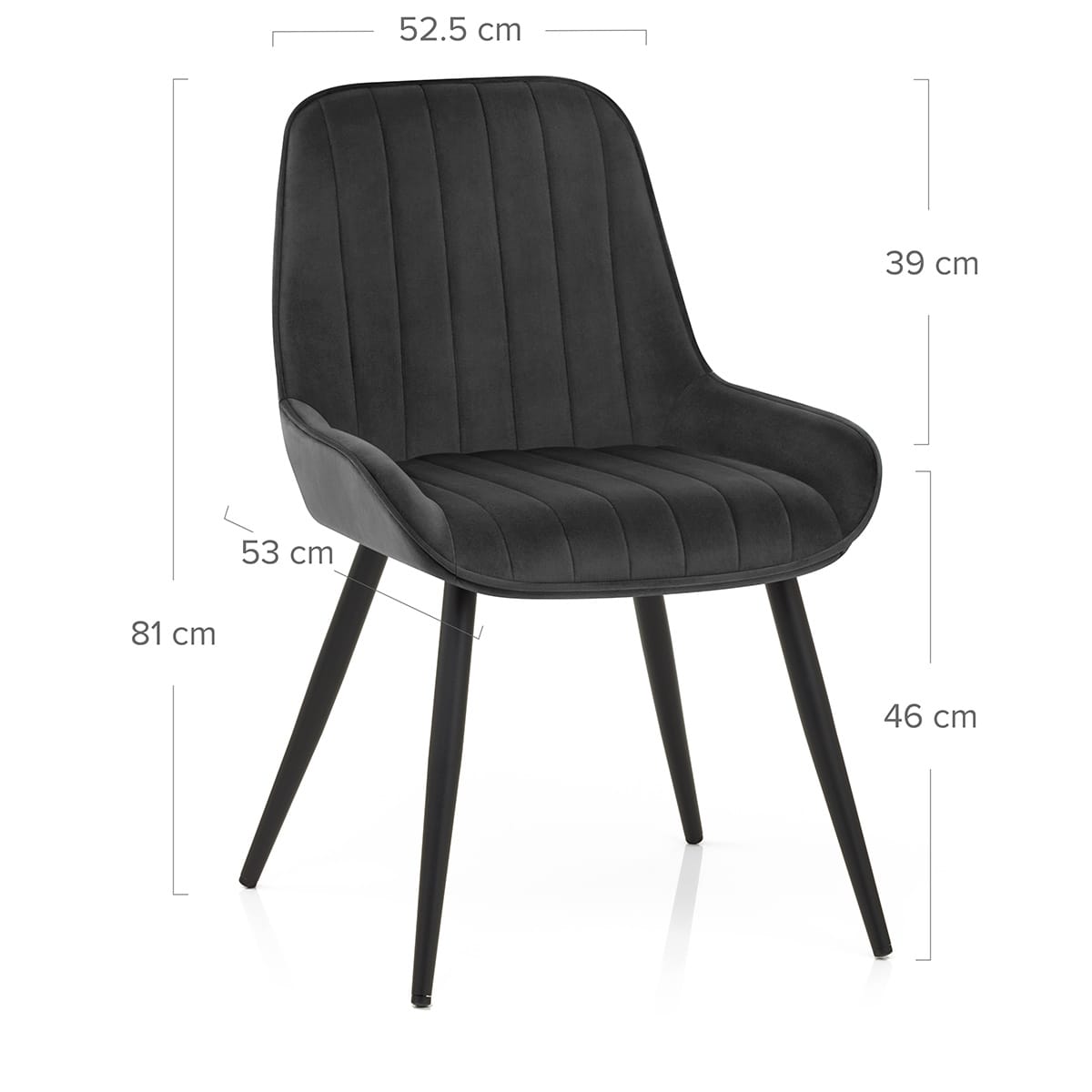 Mustang Chair Black Velvet