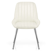 Mustang Chrome Chair Antique Cream