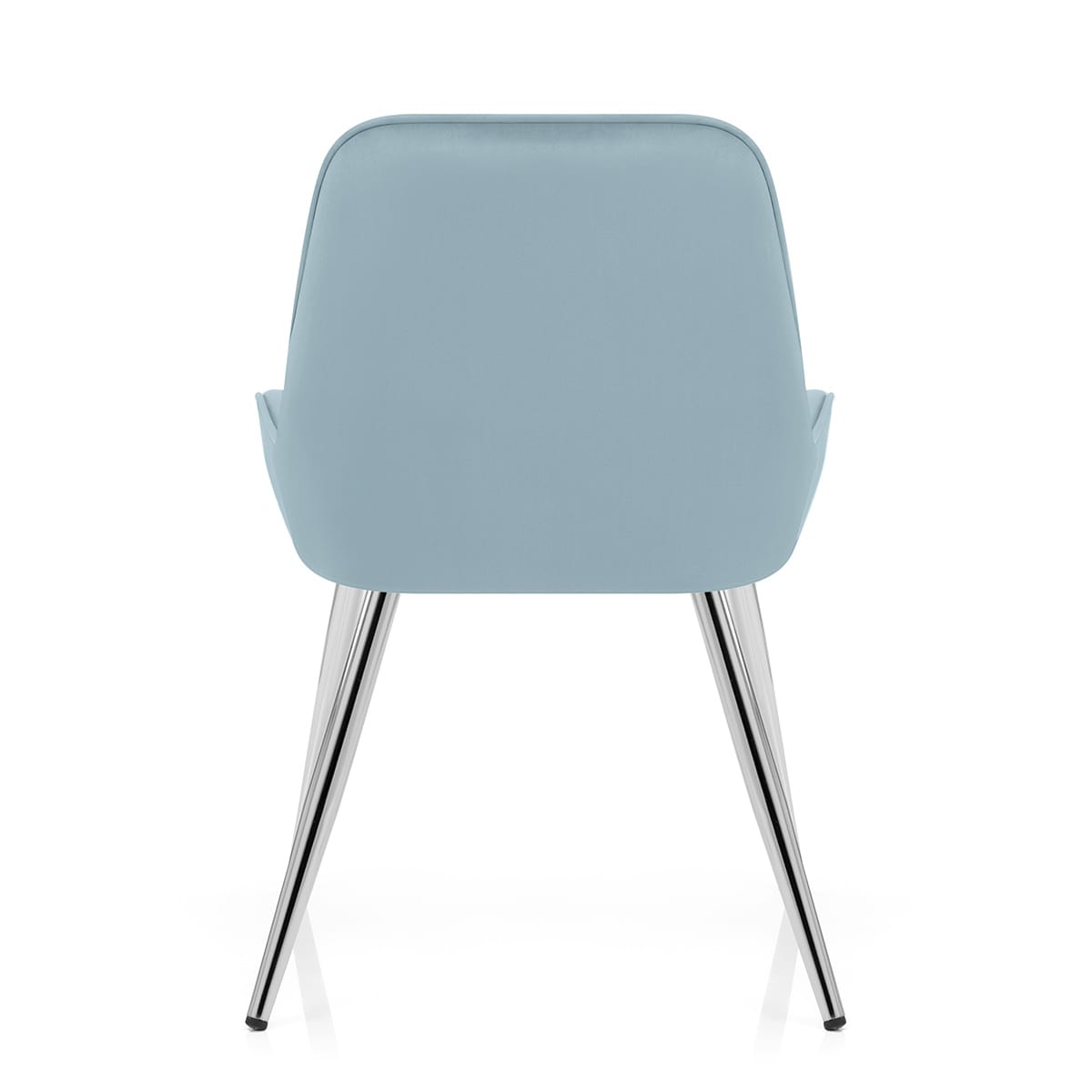 Mustang Chrome Chair Sky Blue Velvet