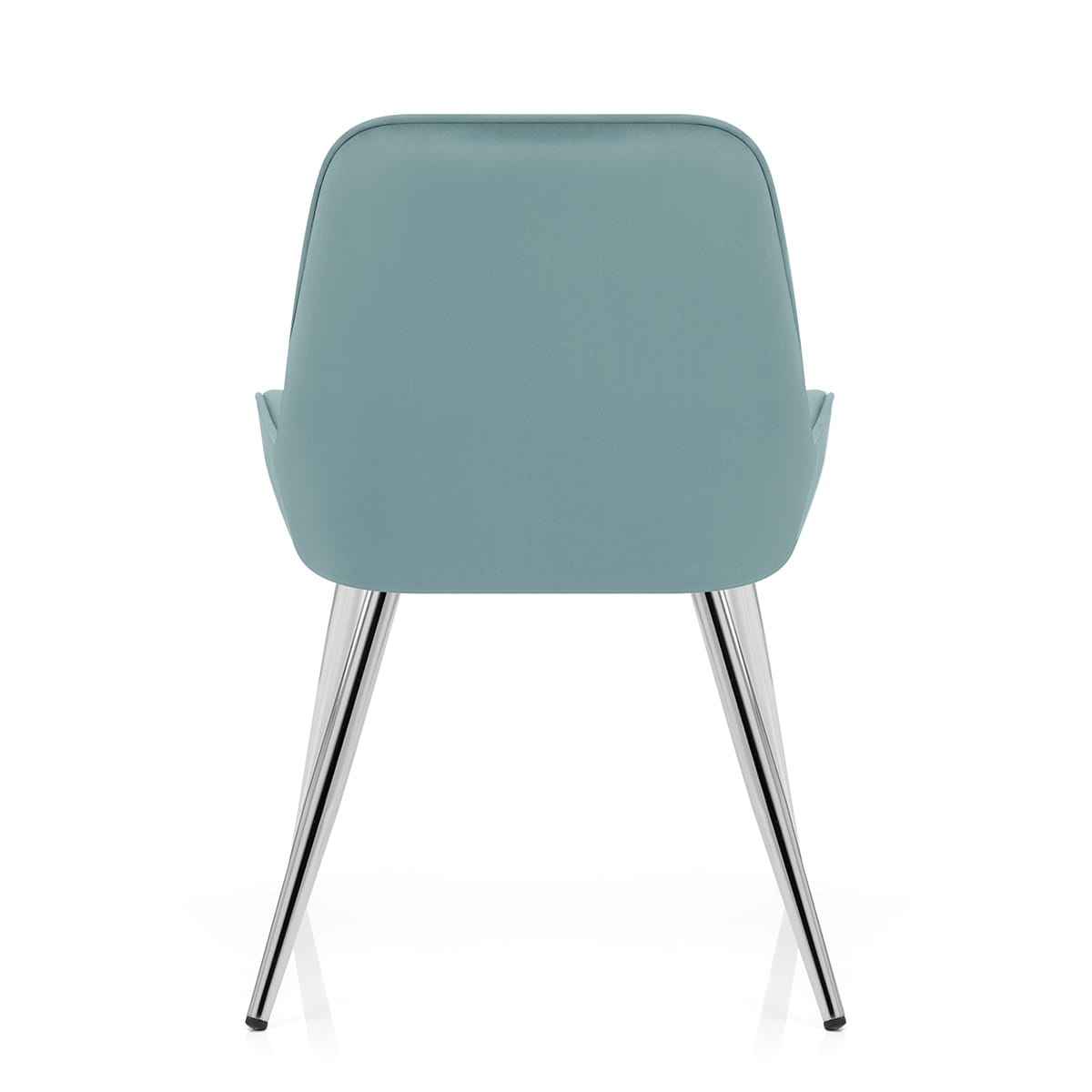 Mustang Chrome Chair Teal Velvet