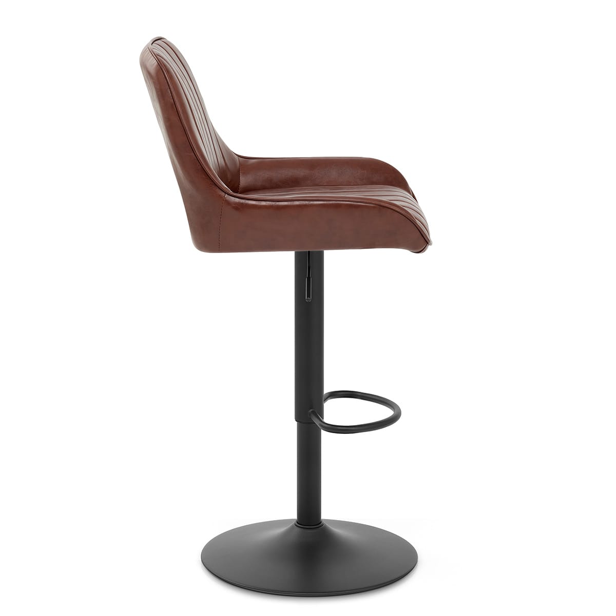 Mustang Gas Lift Bar Stool Antique Brown