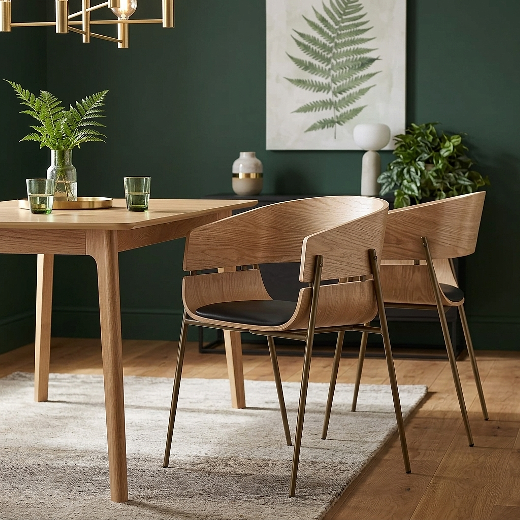 Nevada Antique Oak Chair Black