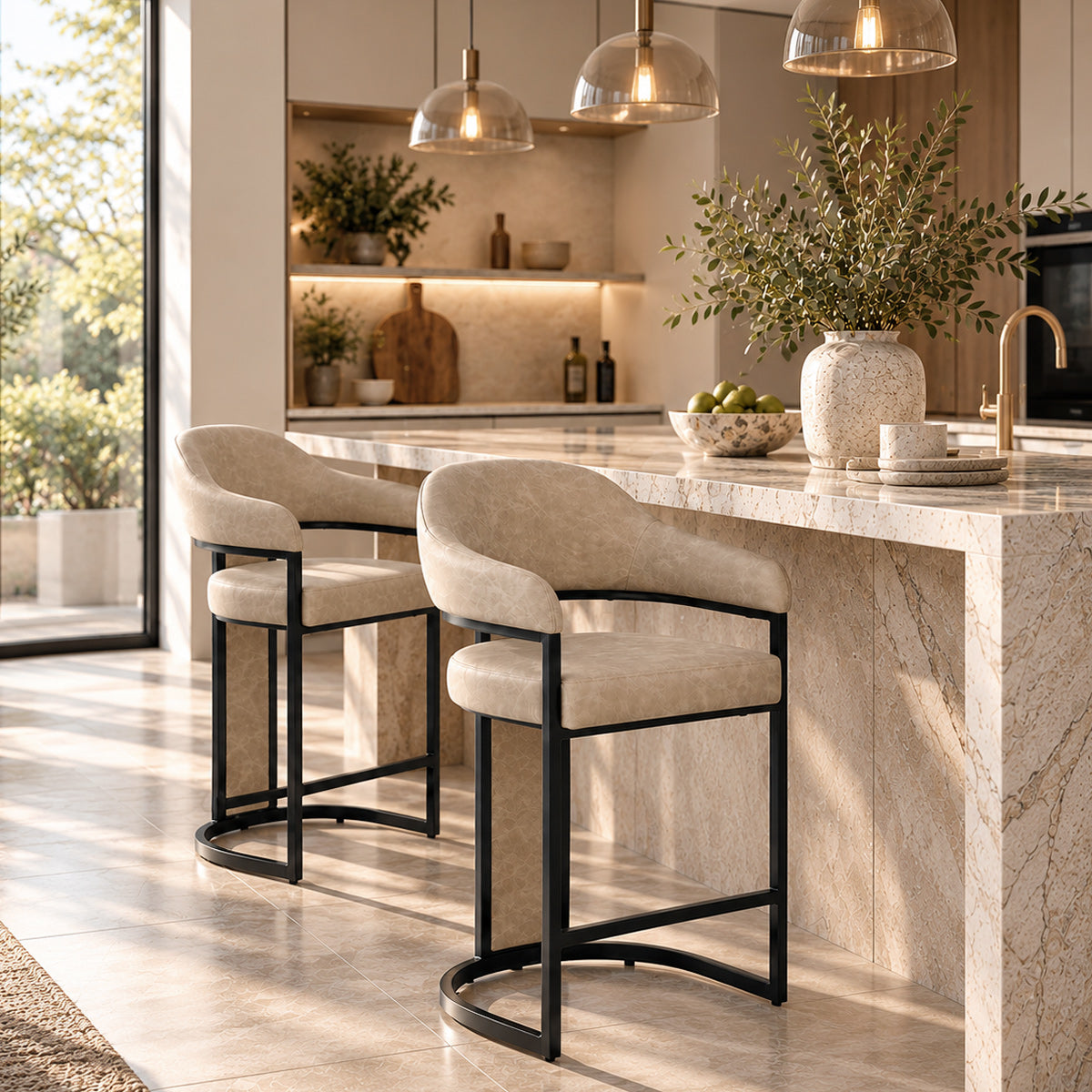 Niagara Bar Stool Beige