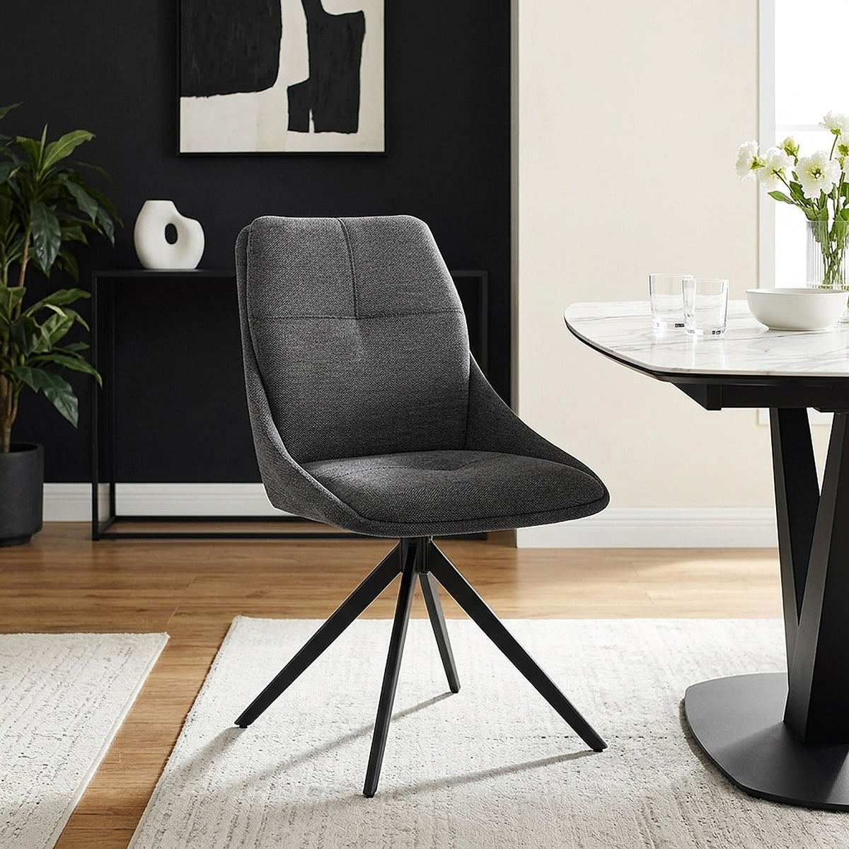 Chaise Tissu - Nova Gris 