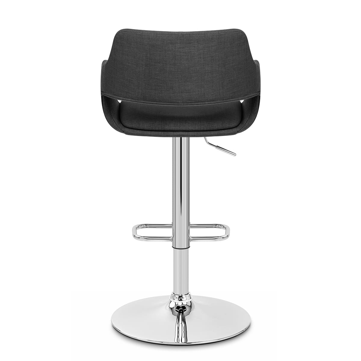 Nuevo Bar Stool Charcoal Fabric