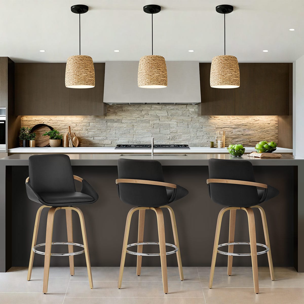 Ohio Bar Stool Black