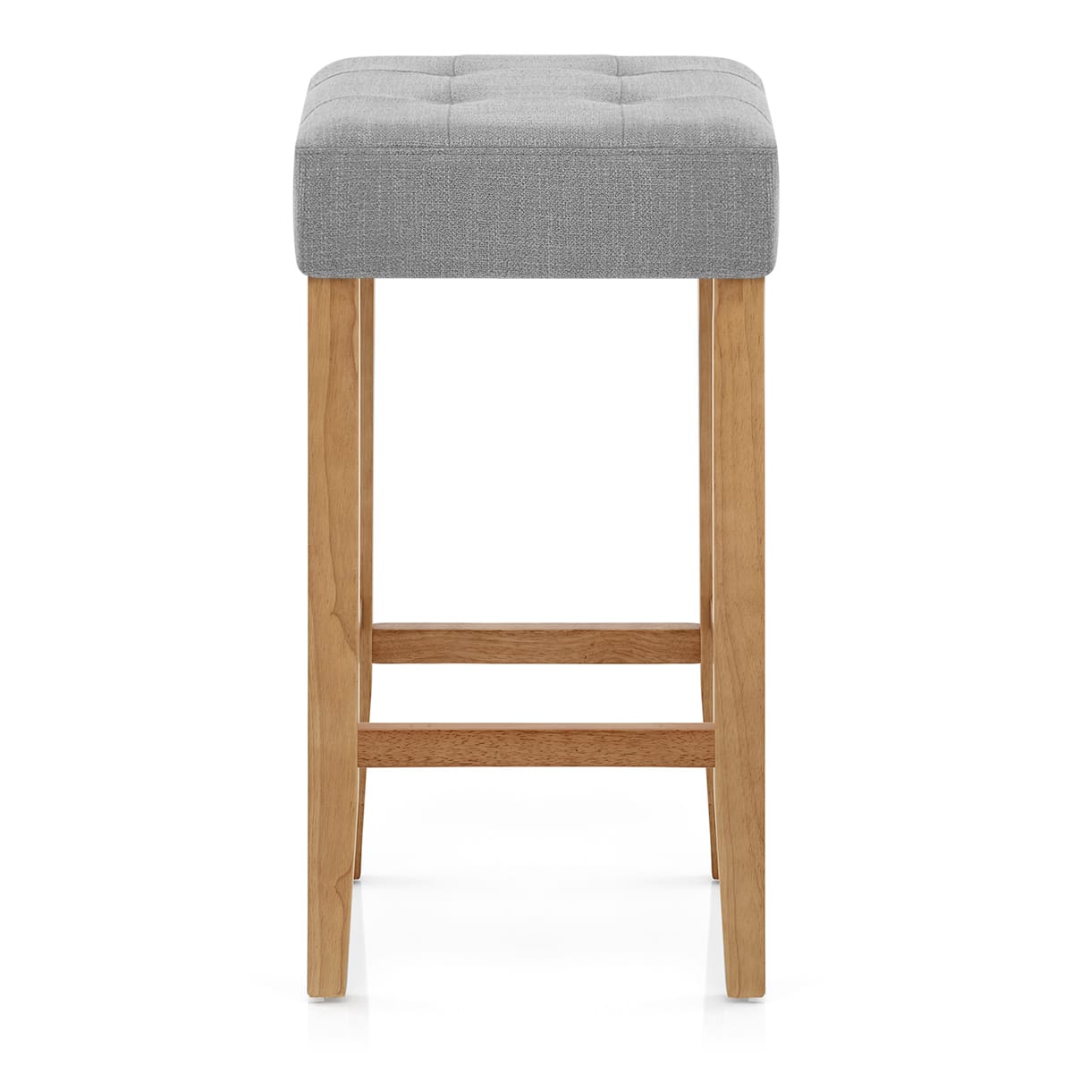 Tabouret de bar Chêne Tissu - Oliver Gris 