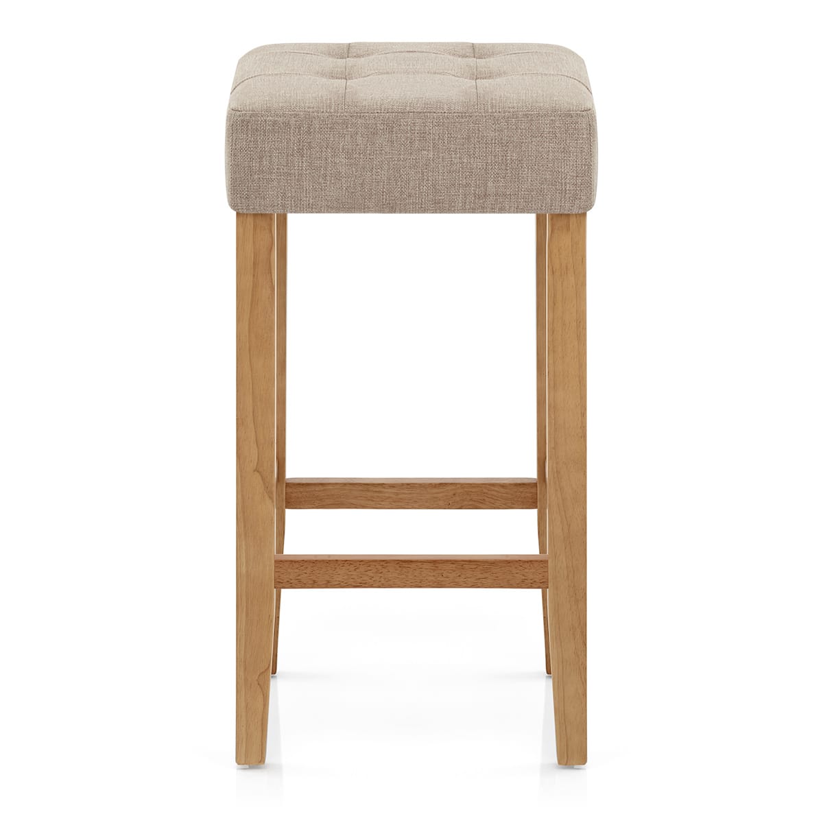 Tabouret de bar Chêne Tissu - Oliver Taupe 