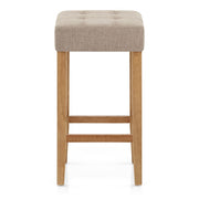 Oliver Oak Stool Tweed Fabric