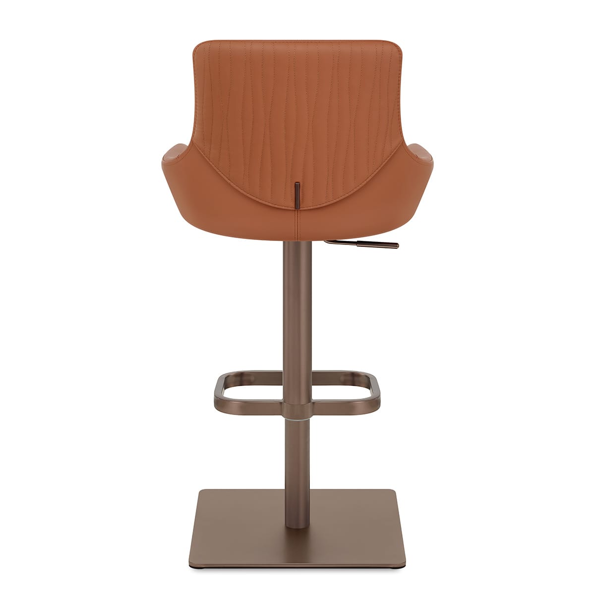Olivia Bronze Bar Stool Tan